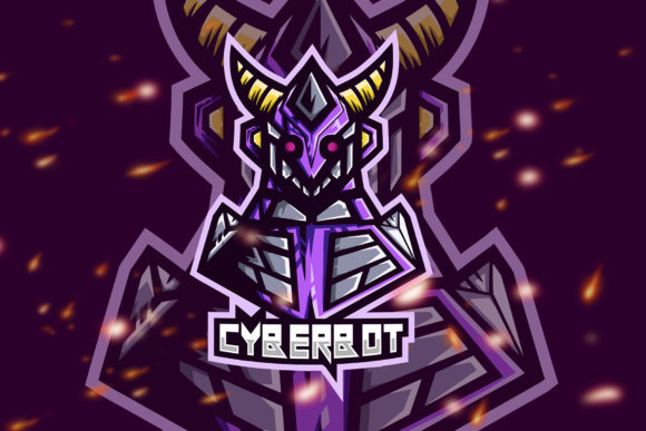 Cyberbot Robot Esport Gaming Logo: A Versatile and High-Quality Design Solution