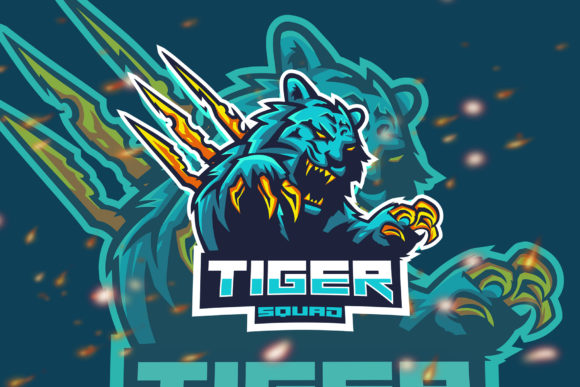 Discover the Versatile Tiger Squad Animal Esport Gaming Logo