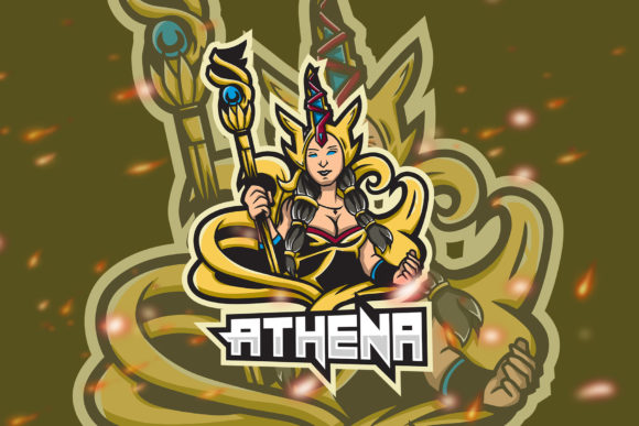 Discover the Versatility of the Athena Goddess Esport Gaming Logo