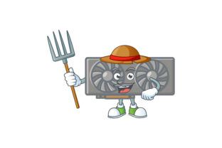 Embracing Creativity with Gaming VGA Card Cartoon Character Style - Farmer