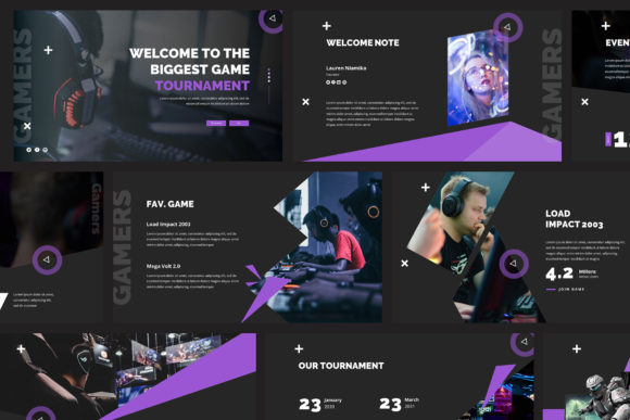 Esport Gaming Powerpoint Template: A Professional Solution for Your Gaming Event Presentations
