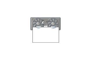 Exploring the Creative Universe of Gaming VGA Card Cartoon Character Style - White Board 4