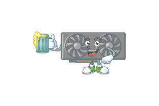 Gaming VGA Card Cartoon Character Style - Beer: A Fun and Creative Twist for Tech Enthusiasts