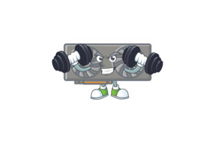 Gaming VGA Card Cartoon Character - Workout