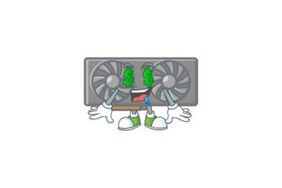 Gaming VGA Card Cartoon Style - A Fun Design Opportunity