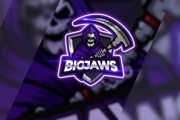 Introducing BIGJAWS - REAPER Gaming Mascot: A Versatile Branding Solution for Esports and Beyond