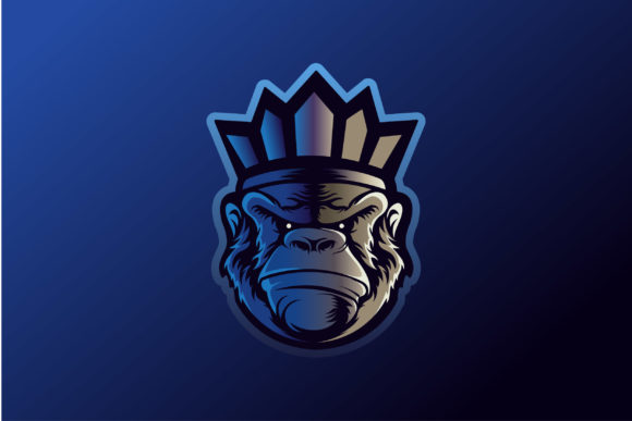 Monkey Gorilla Esport Gaming Mascot Logo
