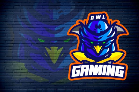 Owl Gaming E-Sport Logo Graphic: A Versatile Branding Solution for Your Team