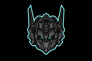 Robot Head Gaming Mascot or Avatar: A Versatile Tool for Your Digital Presence