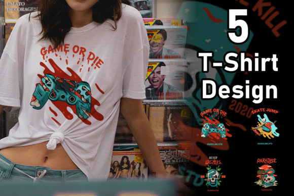 Unleash Creativity with Skeleton Skull and Gaming T-Shirts