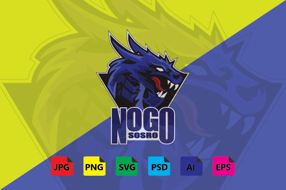 Unleash Your Gaming Brand with the DRAGON ESPORT LOGO, SPORT GAMING LOGO